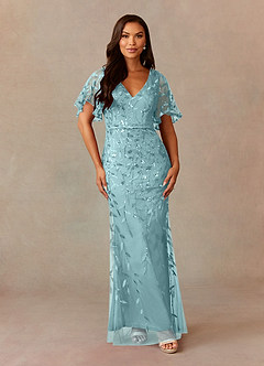 Upstudio Petaluma Final Sale Champagne Mermaid V-Neck Sequins Dress image2