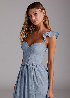 Denisse Powder Blue Corset Maxi Dress image6