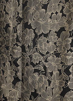 front Samuel Champagne Floral Jacquard Peak Lapel Tuxedo Jacket