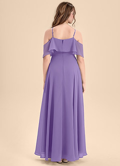 Azazie Tessabelle Junior Jurk van Chiffon met A-Lijn Off the Shoulder Tahiti image2