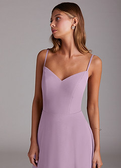 Azazie Marley Bridesmaid Dresses Wisteria A-Line Off the Shoulder Chiffon Convertible Dress image2