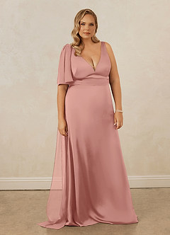 Christian Siriano Bridal for Azazie 1011 Bridesmaid Dresses Rosette Mermaid Bow Stretch Satin Dress image11