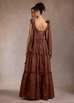 Vilma Cinnamon Brown Maxi Dress image2