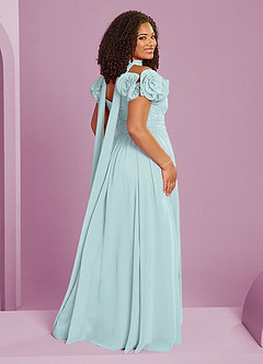 Barbie ♥ Azazie Bridesmaid Dresses Mist A-Line Off the Shoulder Chiffon Convertible Dress image8