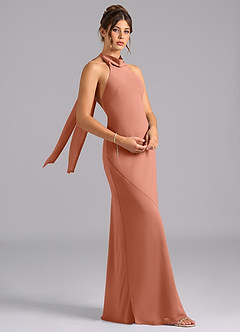Azazie Velli Bridesmaid Dresses MAI TAI Mermaid Bow Chiffon Dress image3