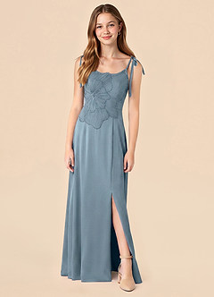 front Azazie Millie Junior Formal Dress