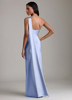 Azazie Galinda Brudtärnklänningar Klä av Sjöjungfru i Stretch Satin Ena axeln Is image6