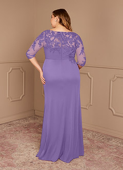 Azazie Alisondra Mother of the Bride Dresses Tahiti Sheath Scoop Lace Lace Dress image11