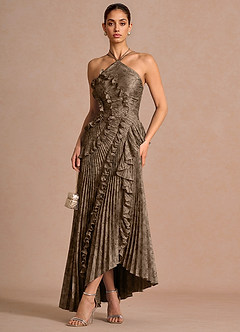 Hatsu Coffee Brown Maxi Dress image3