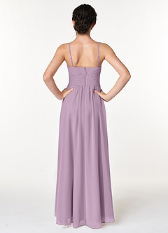 Azazie Catalina Junior Wisteria A-Line Ruched Chiffon Dress image2
