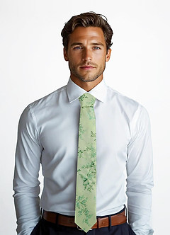 front Matte Satin Skinny Tie