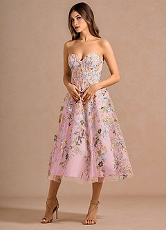 Vestido Rosa Caramelo Midi Xylisse image3