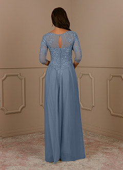 Azazie Harriet Mother of the Bride Dresses Twilight A-Line Scoop lace Mesh Dress image2