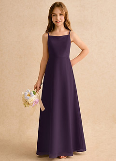 Azazie Jaella Girls Formal Flower Girl Klänningar Klänning A-Line i Chiffong Plisserad image5