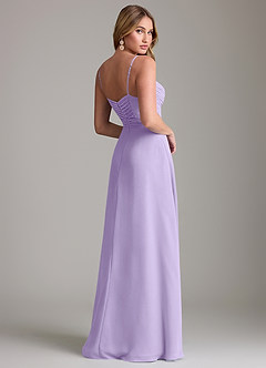 Azazie Terese Bridesmaid Dresses Lilac A-Line Pleated Chiffon Dress image2
