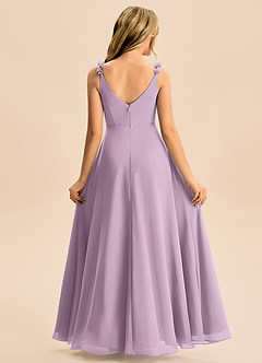 Azazie Elodie Junior Wisteria A-Line Chiffon Dress image6
