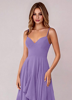 Azazie Zaina Bridesmaid Dresses Tahiti A-Line Chiffon Dress image2
