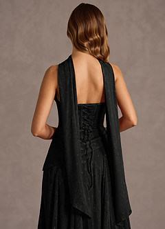 Gabriela Black Maxi Dress image7