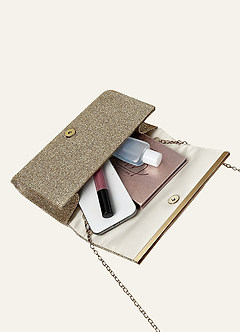front Pleats Elegant Clutch Bag