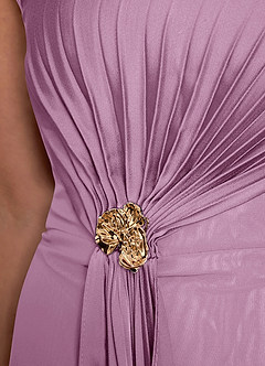 Azazie Dinanta Mother of the Bride Dresses Wisteria Column Pleated Chiffon Dress image8
