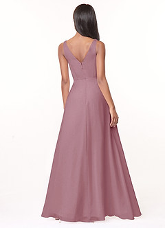 Azazie Nala Bridesmaid Dresses Vintage Mauve A-Line Pleated Chiffon Dress image2