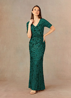 Upstudio Monte Venta Final Vestido de Pino de Lentejuelas de Sirena con Lentejuelas con escote en V image1