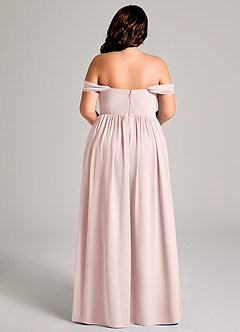 Azazie Calianna Bridesmaid Dresses Blushing Pink A-Line Off the Shoulder Chiffon Convertible Dress image15