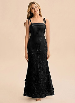 front Azazie Zoe Junior Formal Dress