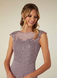 Azazie Libby Mother of the Bride Dresses Dusk A-Line Scoop Sequins Chiffon Dress image5