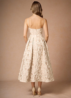 Robe Mi-Longue Fard à Joues Vintage Silvana image3