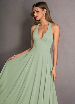 Maxi jurk Isabeau Licht Groen image5