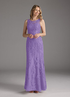 Azazie Whilhelmina vestidos de madre de la novia Vestido de Tahití de Gasa de Corte Sirena con Encaje image3