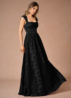 Hazel Black Pleated Maxi Dress image7