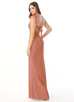 Azazie Audre Final Sale MAI TAI Mermaid Pleated Chiffon Dress image4