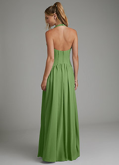 Azazie Alicia Bridesmaid Dresses Basil A-Line Pleated Chiffon Dress image6