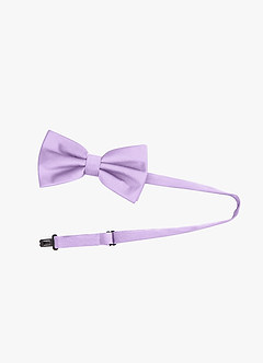 front Adjustable Stretch Satin Bow Tie