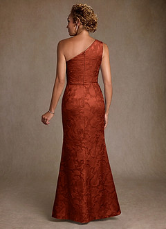 Azazie Joylin Suknie dla Matki Panny Młodej Trąbka Jedno ramię Kwiatowe wypalenie Długość podłogi Sukienka image2