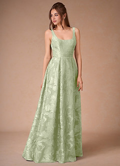 Althea Light Green Tie-Back Maxi Dress image5
