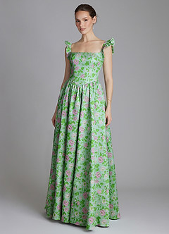 Azazie Ariyah Kleider zum Anprobieren zu Hause A-Linie Korsett Brokat Kleid Mintfarbenes Mauve image5