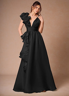 Vesper Black Ball Gown Prom Dress image6