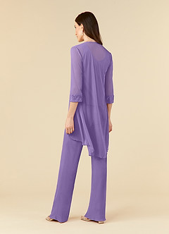 Azazie Frances Mother of the Bride Dresses Tahiti Jumpsuit/Pantsuit Scoop Mesh Dress image4