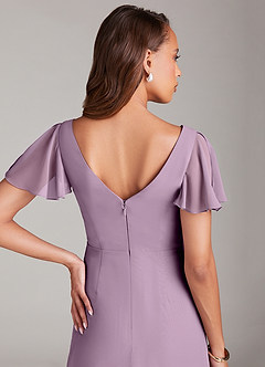 Azazie Soren Bridesmaid Dresses Wisteria A-Line Ruched Chiffon Dress image7