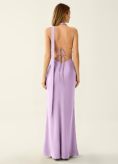 Wrenllien Frostiges Flieder Robe de bal en satin image2