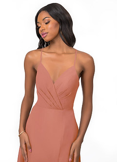 Azazie Everleigh Bridesmaid Dresses MAI TAI A-Line Sweetheart Pleated Chiffon Dress image7