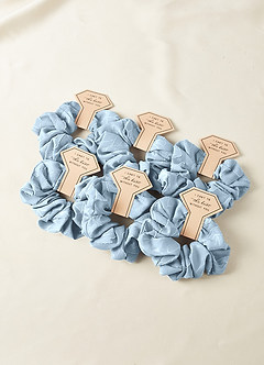 front Matching Color Bridesmaid Floral Burnout Over Size Scrunchie Set