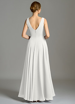 Azazie Wonderland Morsiusneito Mekot A-linja Pliseerattu Sifonki Epäsymmetrinen Pukeutua image2