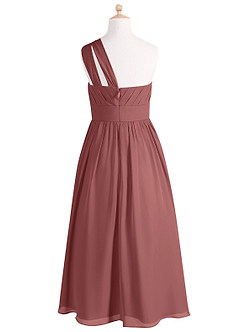 Azazie Molly Junior Abito A-Line in Chiffon Plissettato Ametista image8