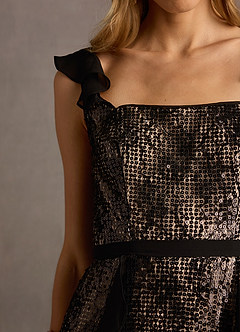 Tempest Black Ruffle Maxi Dress image6