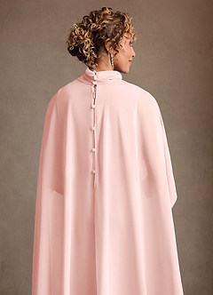 Azazie Irna Klänningar till brudens mor Klä Kolumn i Chiffong Rodnande Rosa image8