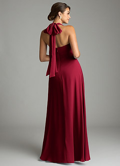 Azazie Tamira Suknie dla druhen Linia A Pofałdowany Szyfon Do ziemi Sukienka image8